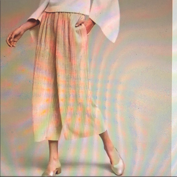 Elevenses Gold Pleated Pants - Picture 4 of 4